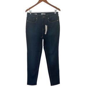 NWT Vigoss Ace High Rise Skinny Lux Stretch Dark Blue Denim Jeans Size 30